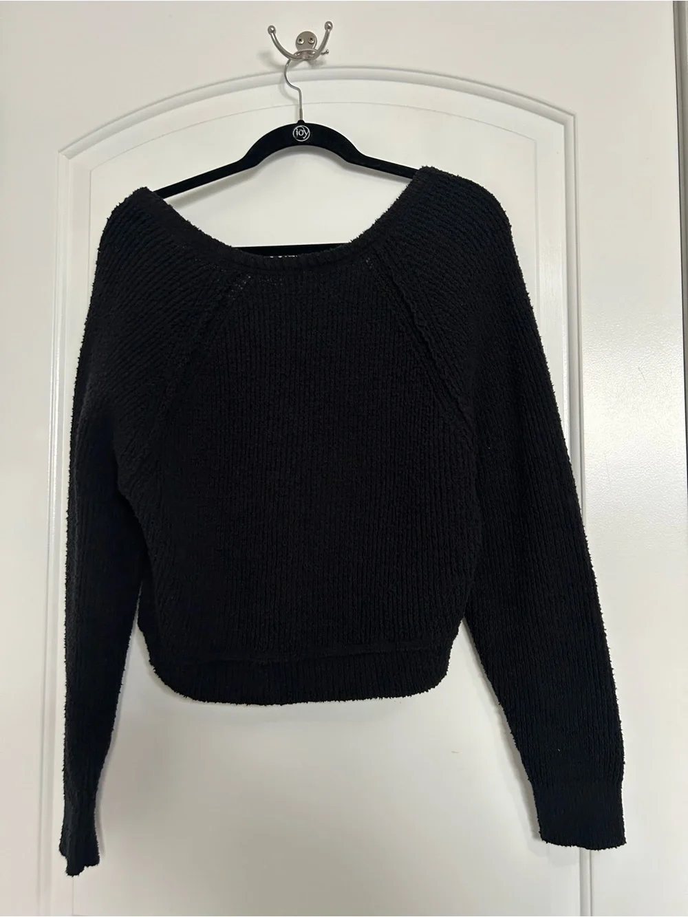 Free People Revolve High Low V Cozy Knit Sweater Size Small Boho Chic 90s Preppy